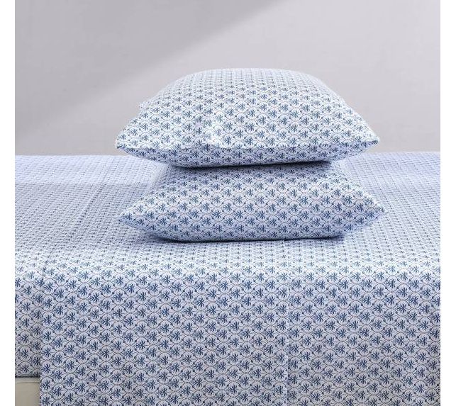 Laura Ashley Rosemarie Blue King Sheet Set — View 5