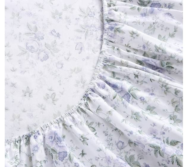 Laura Ashley Lilian Purple King Sheet Set — View 6