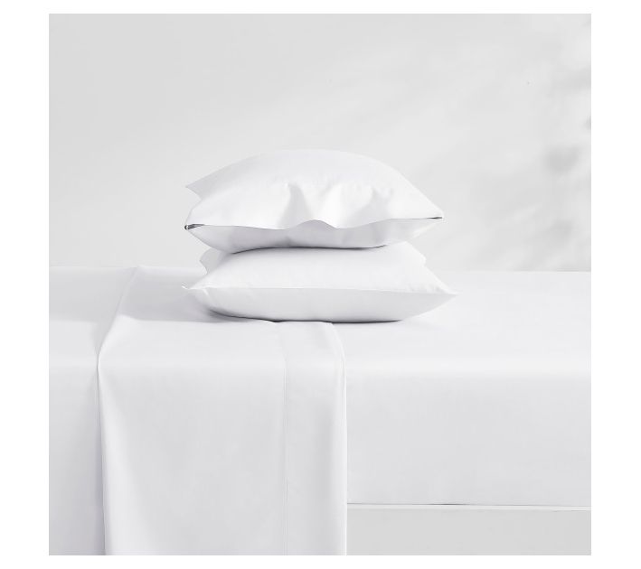 Laura Ashley Solid White King Sheet Set — View 5