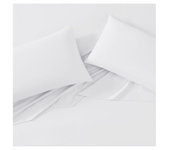 Laura Ashley Solid White King Sheet Set — View 4