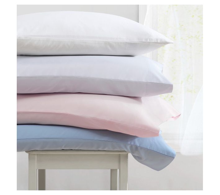 Laura Ashley Solid White Queen Sheet Set — View 10