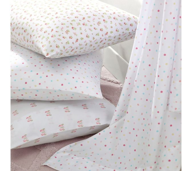 Laura Ashley Confetti Pink Full Sheet Set — View 7