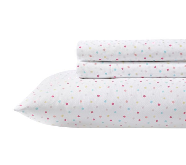 Laura Ashley Confetti Pink Queen Sheet Set — View 9