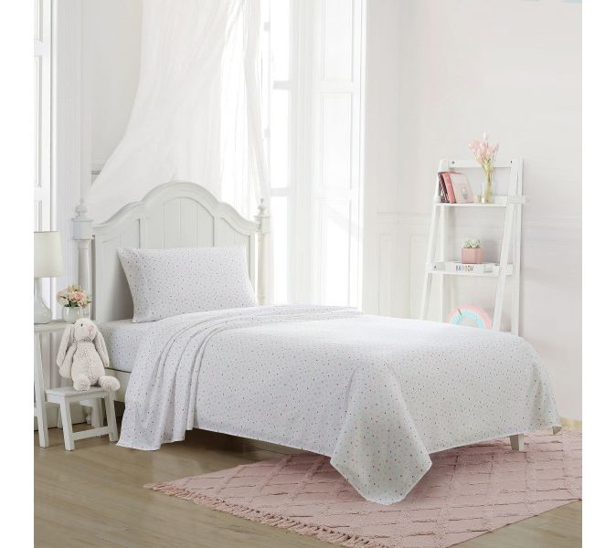 Laura Ashley Confetti Pink Queen Sheet Set — View 2