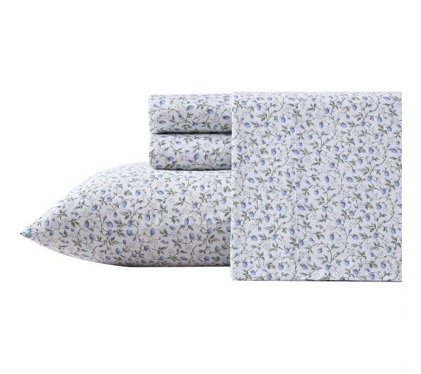 Laura Ashley Bramble Vine Green King Sheet Set — View 10