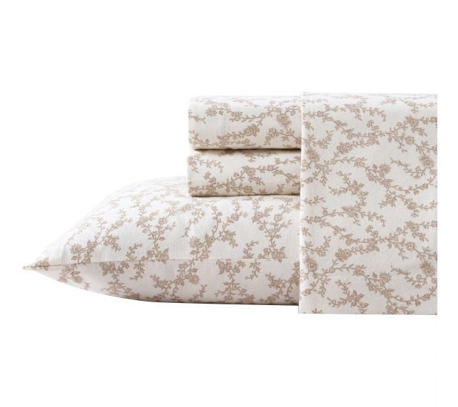 Laura Ashley Victoria Beige Full Sheet Set — Main view