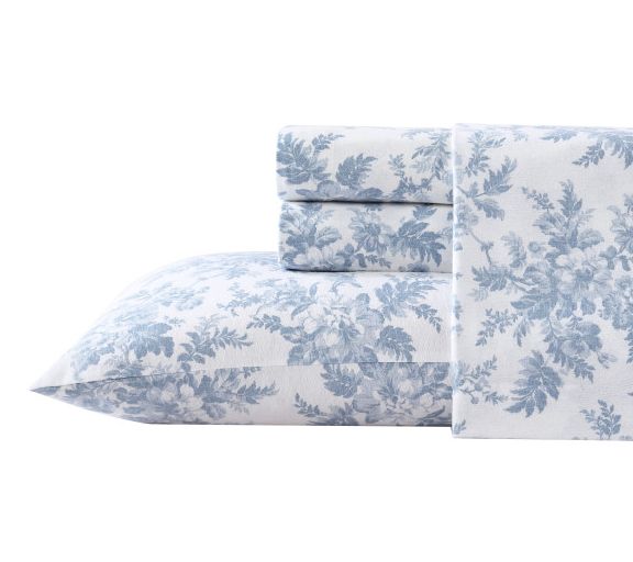 Laura Ashley Vanessa Blue King Flanne l Sheet St — Main view
