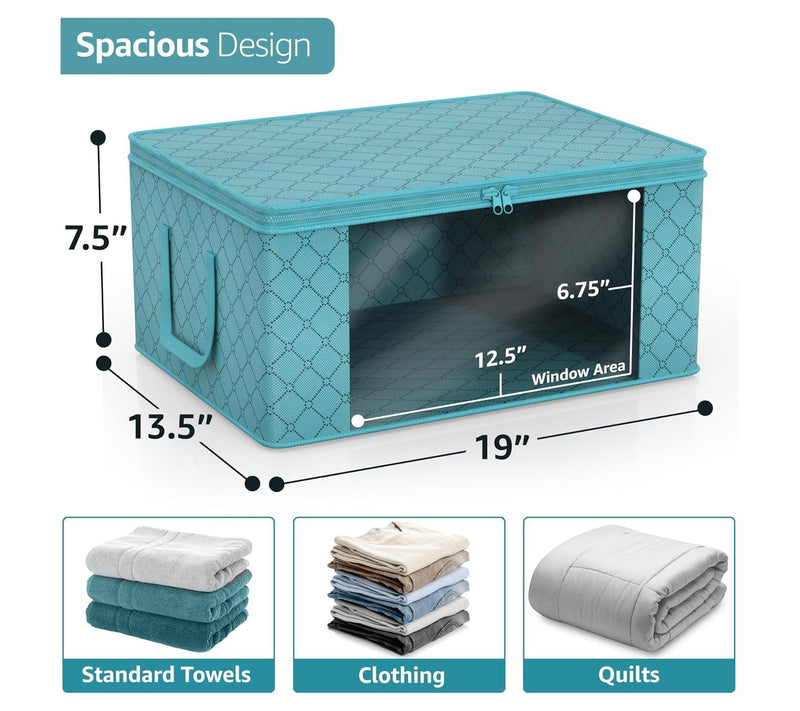 Sorbus Foldable Storage Organizer Bag with Window and Handles — View 2