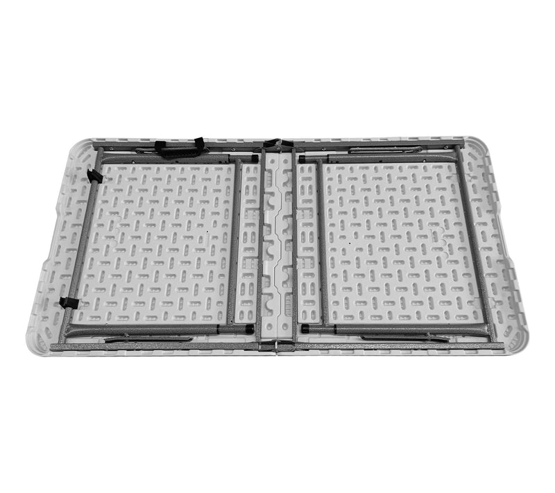 Techni Home 4' Granite White Adjustable HeightFolding Table — View 6