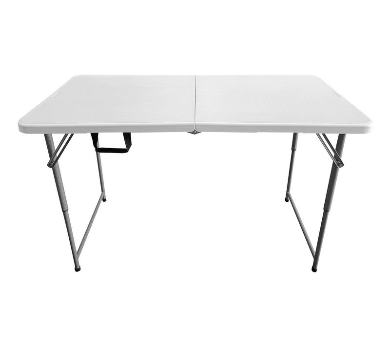 Techni Home 4' Granite White Adjustable HeightFolding Table — View 4