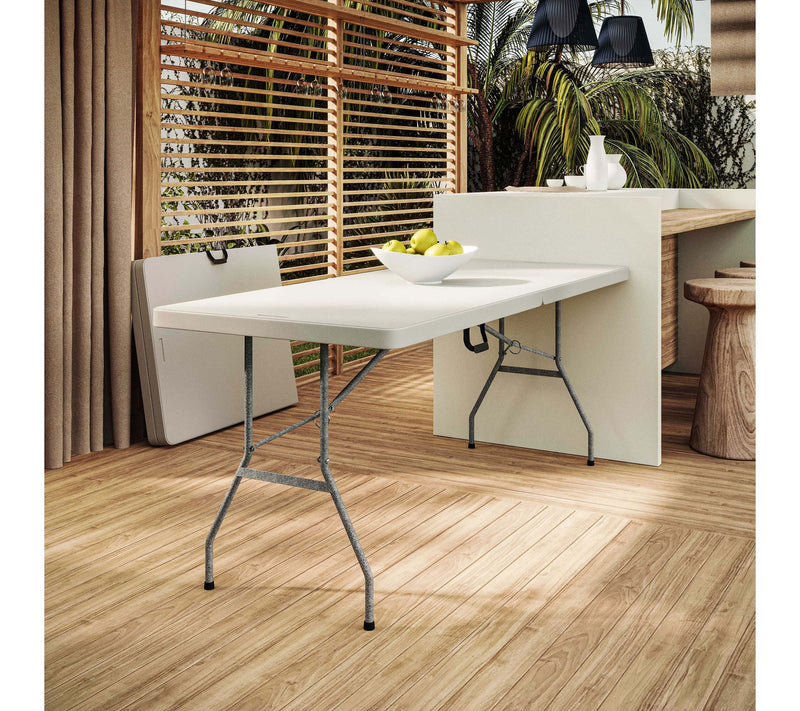 Techni Home 6' Granite White Folding Table W/Easy-Carry Handle — View 9