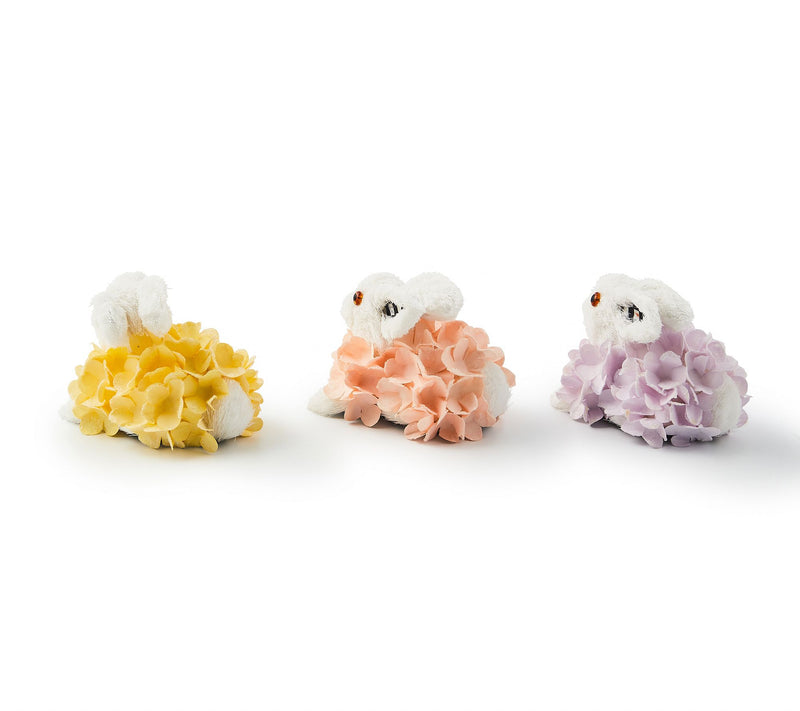 MacKenzie- Childs Set of 3 Hydrangea Rabbits — View 2