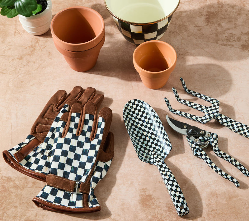 MacKenzie Childs Set of 3 Gardening Tools and Gloves — View 3