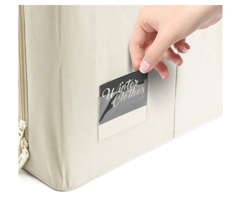 Sorbus Medium Foldable Storage Bin with Window- 4 Pack — View 6