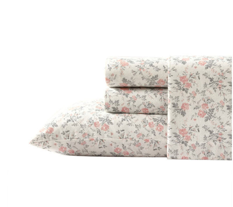 Laura Ashley Rosalie Grey King Sheet Set — Main view