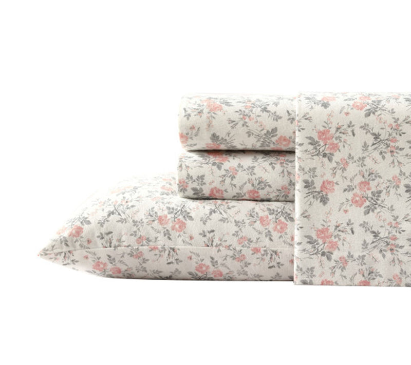 Laura Ashley Rosalie Grey Full Sheet Set — View 10