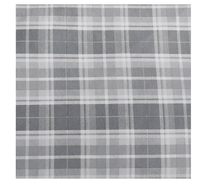 Laura Ashley Mulholland Plaid Grey Twin Sheet Set — View 8