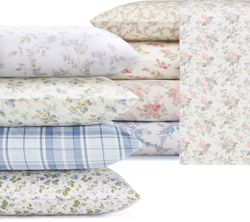 Laura Ashley Lisalee Pink Queen Sheet Set — View 8