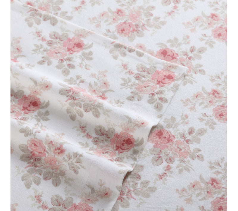 Laura Ashley Lisalee Pink Twin Sheet Set — View 5