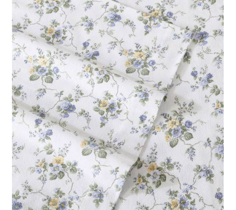 Laura Ashley Le Fleur Blue King Sheet Set — View 4