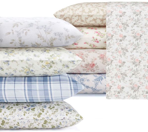 Laura Ashley Fawna Grey Full Sheet Set — View 5