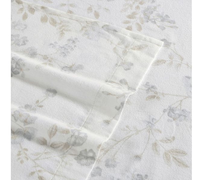 Laura Ashley Fawna Grey Twin Sheet Set — View 5
