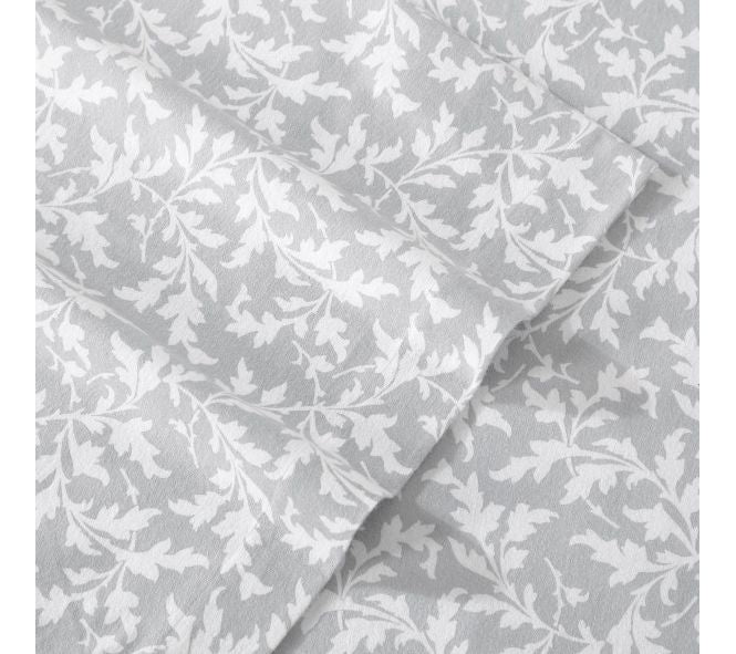 Laura Ashley Crestwood Grey Twin Sheet Set — View 4