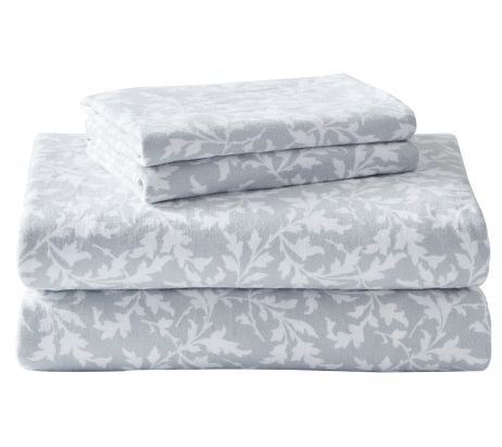 Laura Ashley Crestwood Grey Twin Sheet Set — View 2