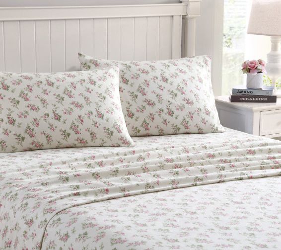 Laura Ashley Audrey Pink King Sheet Set — View 2