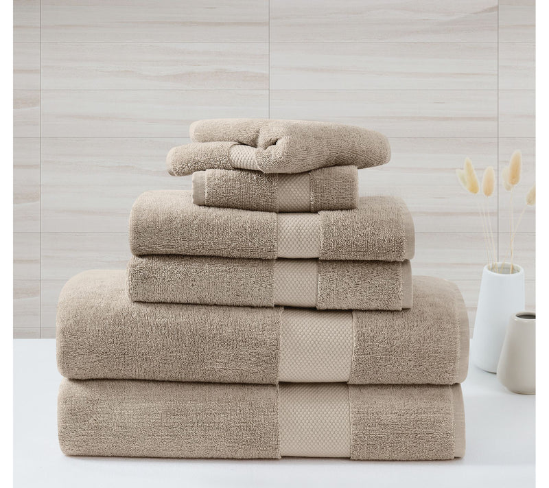 Borghese Roma Oversized Luxe Turkish Cotton 6-Piece Towel Set — View 12