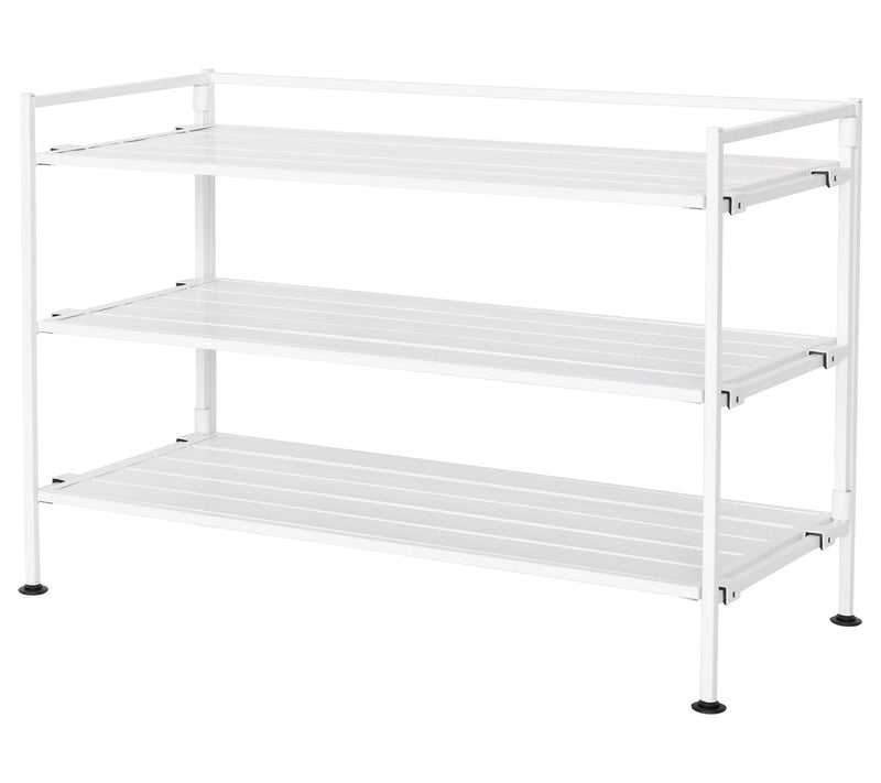 Seville Classics 3-Tier HOME Resin Slatted Stackable Shoe Rack — View 13