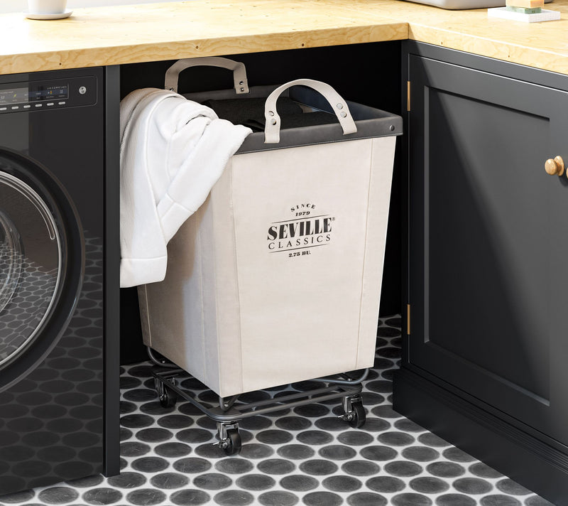Seville Classics Laundry Hamper, 18.25" D x 18.25" W x 27.5" H — View 9