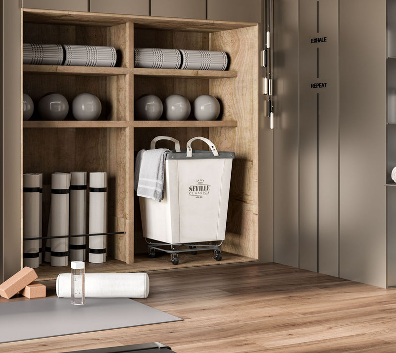 Seville Classics Laundry Hamper, 18.25" D x 18.25" W x 27.5" H — View 10