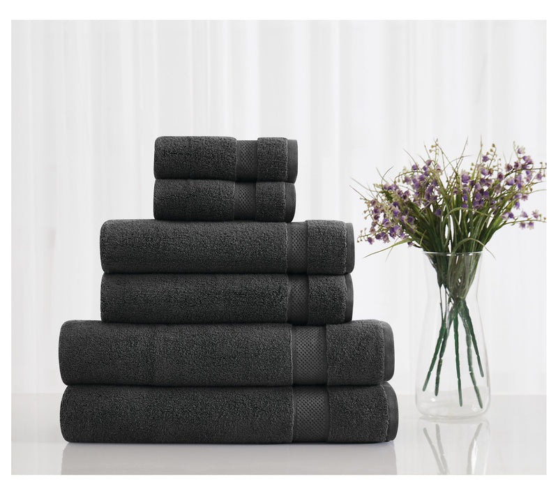 Vince Camuto Classic Solid 6-Piece Towel Set — View 4