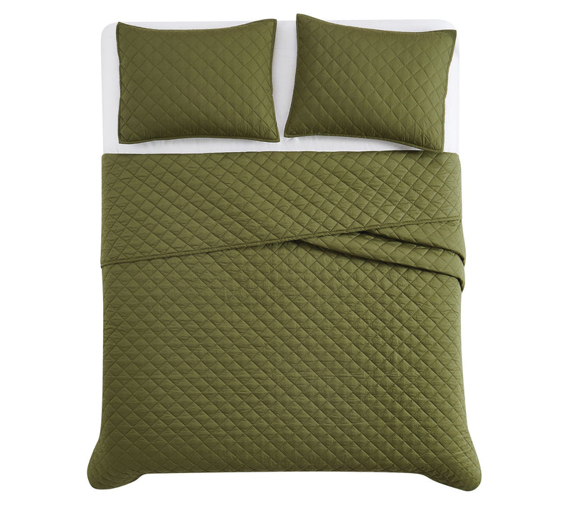 Cannon Oversized Percale Full/Queen 3-Piece Quilt Set — View 2
