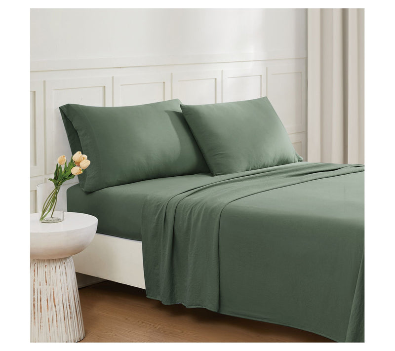 Truly Soft Garment Wash Solid Split King 5pc Sheet Set — View 10