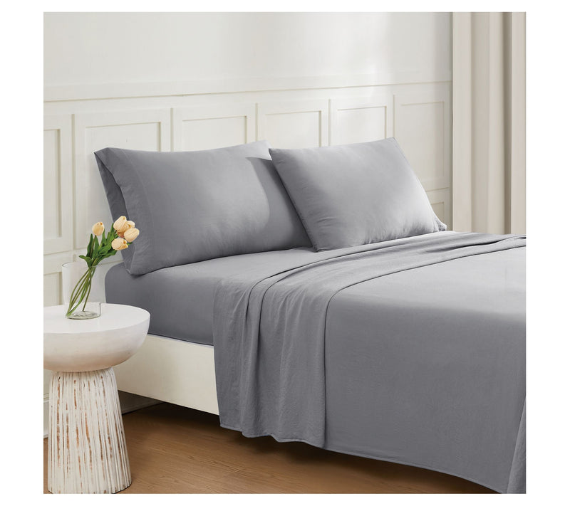 Truly Soft Garment Wash Solid King 4-Piece Sheet Set — View 9
