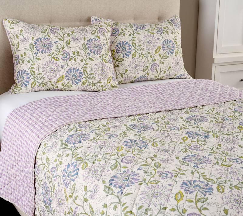 Home Reflections Floral Quilt & Sham Set - King — View 11
