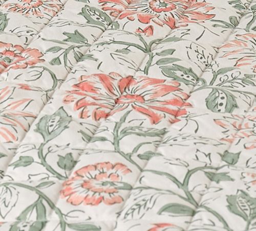 Home Reflections Floral Quilt & Sham Set - King — View 9