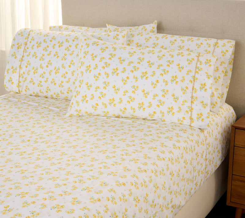 Home Reflections Brushed 100% Cotton Sheet Set — View 20