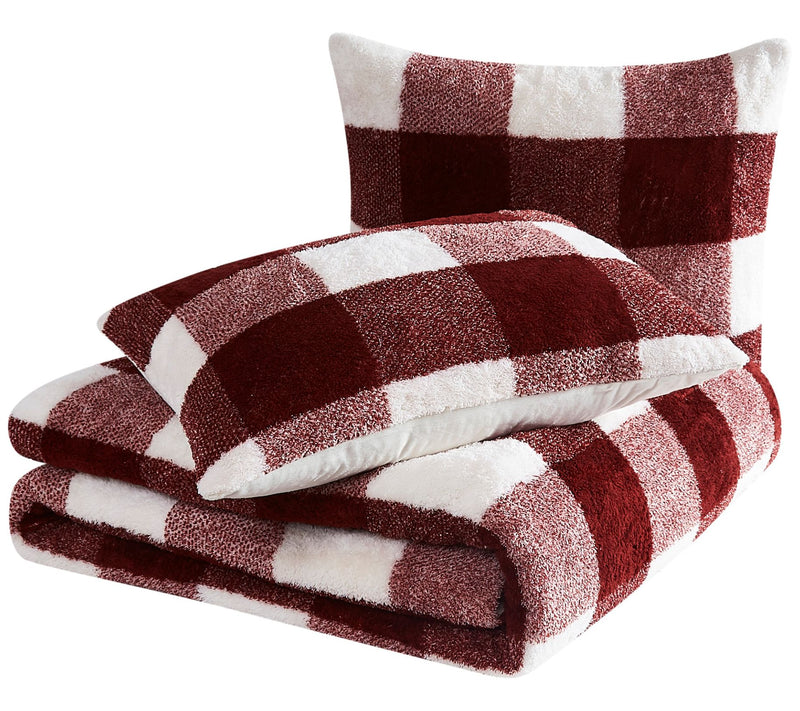 Cannon Cozy Buffalo Check Full/Queen 3 Piece Coforter Set — View 2