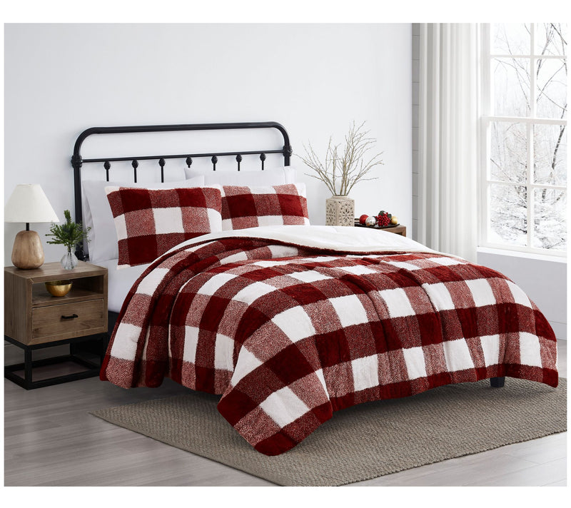 Cannon Cozy Buffalo Check Full/Queen 3 Piece Coforter Set — View 6