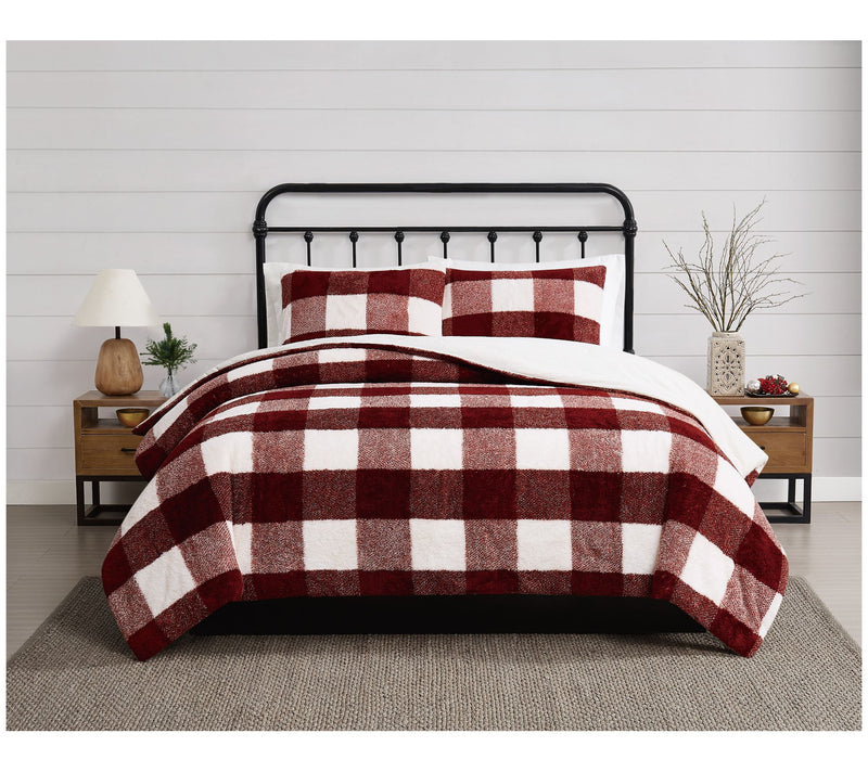 Cannon Cozy Buffalo Check Full/Queen 3 Piece Coforter Set — Main view
