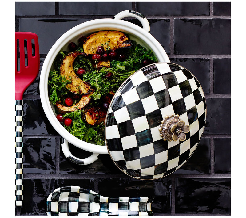 MacKenzie-Childs Courtly Check Medium Casserbole — View 4
