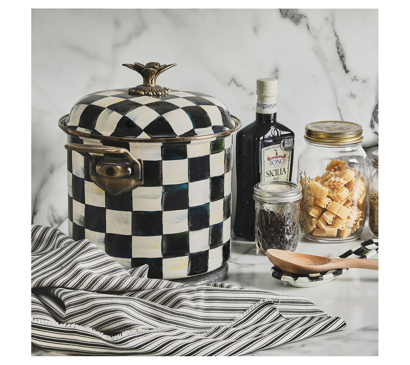 MacKenzie-Childs Courtly Check 7 Quart Stockpot — View 3