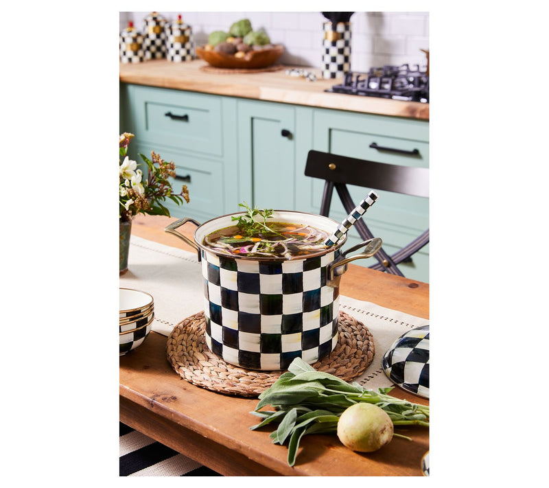 MacKenzie-Childs Courtly Check 7 Quart Stockpot — View 4