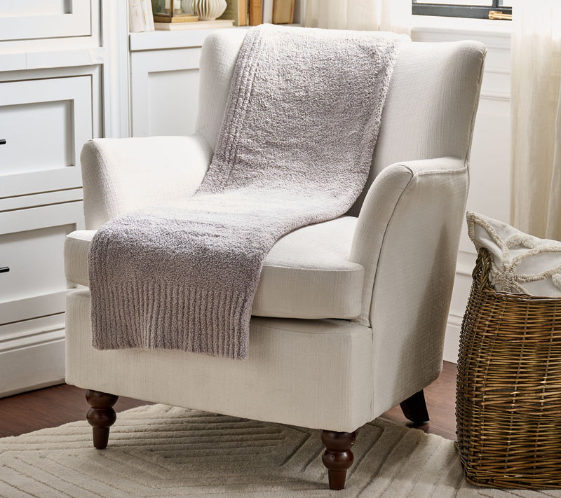 Barefoot Dreams 45"x60" CozyChic Stacked Rib Border Blanket — View 22
