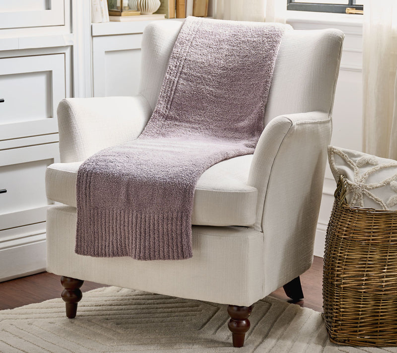 Barefoot Dreams 45"x60" CozyChic Stacked Rib Border Blanket — View 23