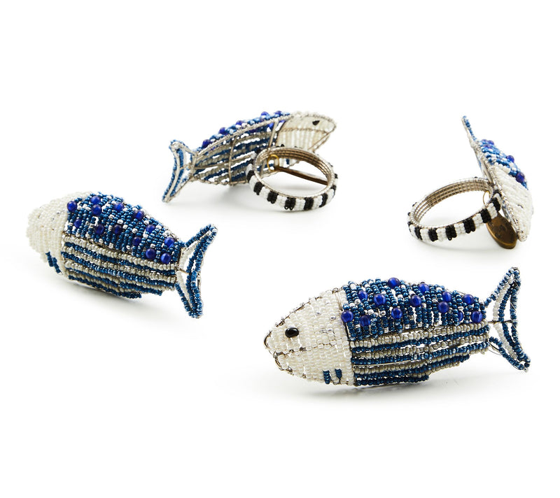 MacKenzie - Childs Set of 4 Go Fish Napkin Rings — View 2
