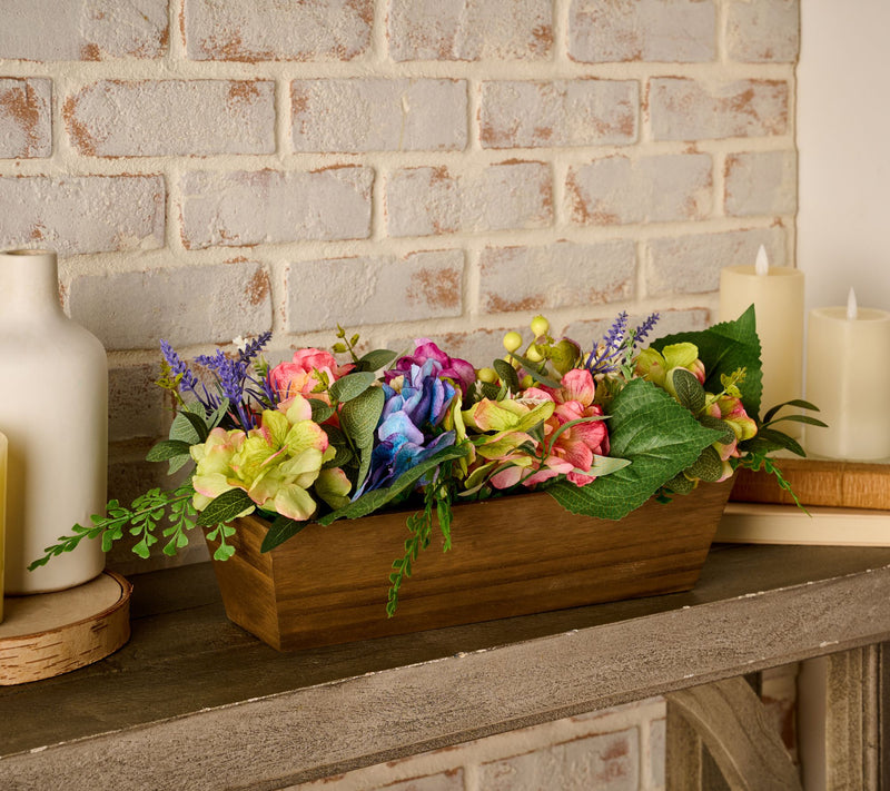 23" Shades Of Spring Hydrangea Centerpiece By Valerie — Main view
